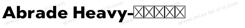 Abrade Heavy字体转换